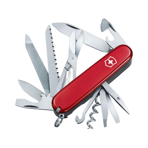 Victorinox Swiss Army Ranger Pocket Knife 2.75" Drop Point Stainless Steel Satin Blade ABS Polymer Handle Red - Victorinox Swiss Army