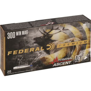 eral Premium 300 Winchester Magnum 175 Grain Federal Terminal Ascent Polymer Tip Box Of 20 Ammo