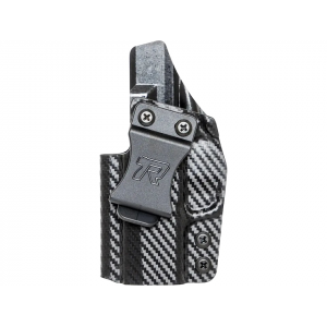 Rounded IWB Holster Left Hand Springfield Hellcat Pro Kydex Carbon Fiber - Rounded