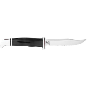 Buck Knives 102 Woodsman Fixed Blade Knife 4" Clip Point 420HC Satin Blade Phenolic Handle Black - Buck Knives