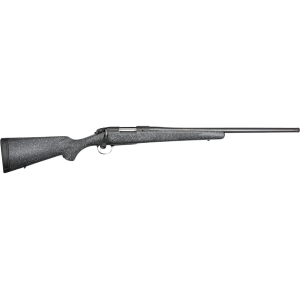 BERGARA B-14 Ridge Bolt Action Rifle 450 Bushmaster 20" Cerakote Black Threaded Barrel Blued Frame Black/gray Field Stock