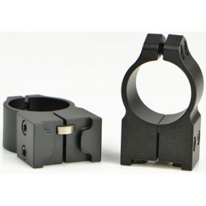 Warne 1" Permanent-Attachable Ring Mounts Ruger #1, Mini-14/30, Blackhawk Matte High - Warne