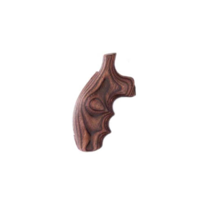 Hogue Fancy Hardwood Grips with Finger Grooves for S&W K, L-Frame Round Butt Rosewood Laminate - Hogue