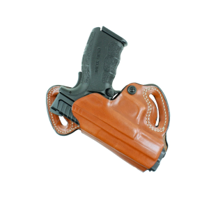 DESANTIS GUNHIDE Small of Back (S.O.B.) OWB Holster Left Hand Glock 17, 19, 19X, 22, 23, 26, 27, 31, 32, 33, 38, 45, 47 Leather Tan