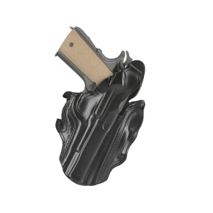 DeSantis Gunhide C&L Thumb Break Scabbard OWB Holster Right Hand Staccato C2 Leather Black - Desantis Gunhide