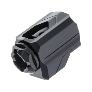 Tyrant Designs UNI-COMP Pistol Compensator for Glock Universal 9mm Luger 1/2-28 Thread Aluminum Black Black - Tyrant Designs