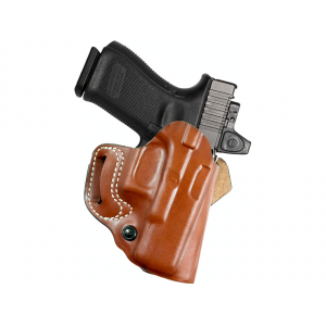 DeSantis Gunhide Sidestep OWB Holster Left Hand Glock 19, 19X, 23, 32, 45 Leather Tan - Desantis Gunhide