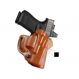 DeSantis Gunhide Sidestep OWB Holster Right Hand Glock 19, 19X, 23, 32, 45 Leather Black - Desantis Gunhide