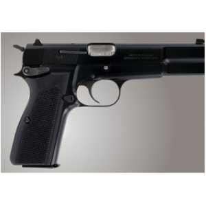 Hogue Extreme Series Grips for Browning Hi-Power Checkered G10 Black - Hogue
