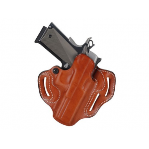 DeSantis Gunhide Speed Scabbard OWB Holster Right Hand S&W SD9, SD40 Leather Tan - Desantis Gunhide