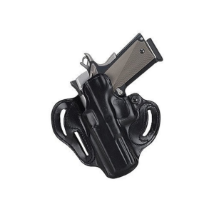 DeSantis Gunhide Speed Scabbard OWB Holster Left Hand 1911 Commander Leather Black - Desantis Gunhide