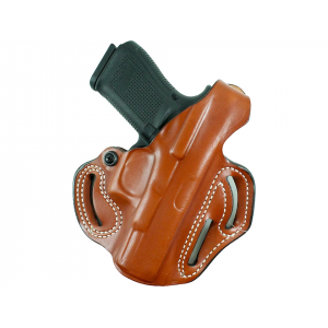 DeSantis Gunhide Thumb Break Scabbard OWB Holster Right Hand S&W 5904, 5906, 5943, 4946 Leather Tan - Desantis Gunhide