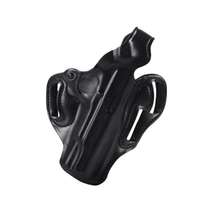 DeSantis Gunhide Thumb Break Scabbard OWB Holster Right Hand Springfield Echelon 4.5" Leather Black - Desantis Gunhide