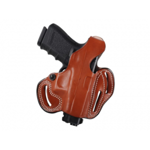 DeSantis Gunhide Thumb Break Scabbard OWB Holster Right Hand Glock 26, 27, 33 Leather Tan - Desantis Gunhide