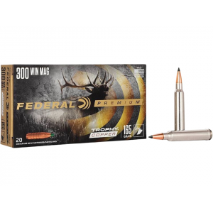 eral Premium Trophy Copper 300 Winchester Magnum 165 Grain Federal Trophy Copper Polymer Tip Lead Free Box Of 20 Ammo