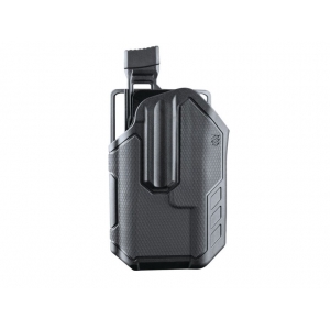 BLACKHAWK! Omnivore OWB Holster Left Hand Universal with Streamlight TLR1/TLR2 Weapon Light Polymer Black