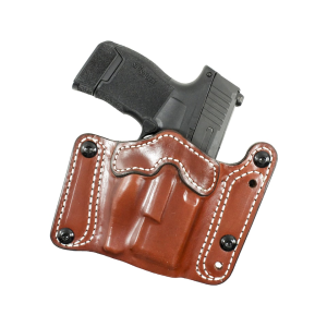 DESANTIS GUNHIDE Variable GRD OWB Holster Ambidextrous Glock 19, 19X, 23, 32, 45 Optics Ready Leather Tan