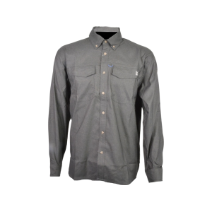 Huk Men's Hawser Heather Flannel Shirt Volcanic Ash Heather Medium - Huk