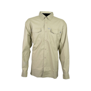 Huk Men's Hawser Heather Flannel Shirt Overland Heather Large - Huk
