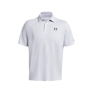 Under Armour Men's Playoff 3.0 Freedom Print Short Sleeve Polo Shirt White Medium - Under Armour