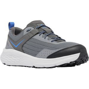 Columbia Men's Vertisol Trail Hiking Shoes Synthetic Ti Gray Steel/Vivid Blue 8 D - Columbia