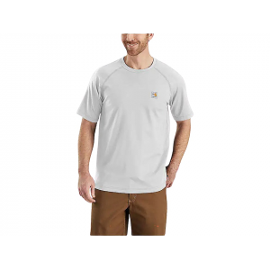 CARHARTT Men's FR Force Relaxed Fit Lightweight Short Sleeve Crew Neck T Shirt Light Gray Large