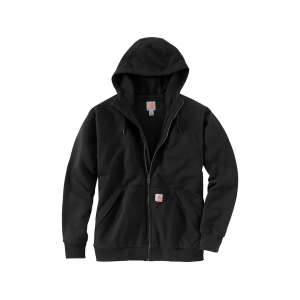 Carhartt Men's Rain Defender Loose Fit Midweight Thermal Lined Full Zip Sweatshirt Black Large