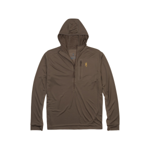 Browning Men's Early Season Quarter Zip Shirt Major Brown XL - Browning