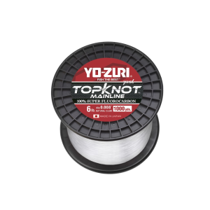 Yo-Zuri Topknot Mainline Fluorocarbon Fishing Line 6lb 1000yd Natural Clear - Yo-Zuri