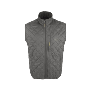 DRAKE Men's Delta Quilted Fleece Lined Insulated Vest Charcoal XL