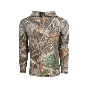 KING'S CAMO Men's XKG Elevation Quarter Zip Hoodie Realtree EDGE Large