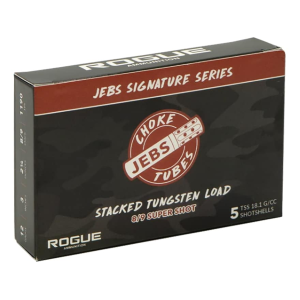 Rogue Jebs Signature Series Turkey TSS 12 Gauge Ammo 3" #8 and #9 Tungsten Shot 2-1/4 oz Box of 5 - Rogue Ammunition