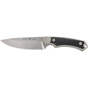 Buck Knives 663 Alpha Guide Select Fixed Blade Knife 4.375" Drop Point 420HC Stonewashed Blade Glass Filled Nylon Handle Gray - Buck Knives