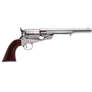 Cimarron Firearms 1851 Richards-Mason Type II 45 Colt (Long Colt) Revolver 8" Nickel Barrel 6 Round Walnut Grip - Cimarron Firearms