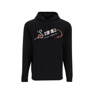 SIMMS Men's Hook and Loop Hoodie Black Medium