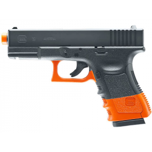 Glock 19 Gen 3 CA/NY Compliant Airsoft Pistol 6mm BB CO2 Powered Semi-Automatic Black Orange - Glock