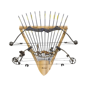 Rush Creek Creations Rustic Series 2 Bow, 12 Arrow Rack Solid Skip Peel Pine - Rush Creek Creations