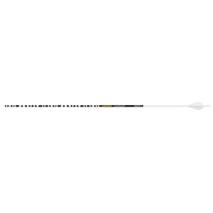 Gold Tip Ted Nugent 300 Carbon Arrow 2" Vanes Black and White 6PK - Gold Tip