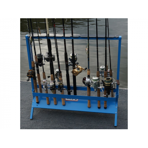 Viking Solutions Free Standing Fishing Rod Rack Blue