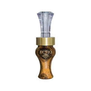 ECHO CALLS Echo Timber Duck Call Wood/Polycarbonate Bocote Double Reed