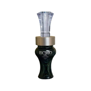 ECHO CALLS Echo Timber Duck Call Wood/Polycarbonate Green Diamondwood Double Reed