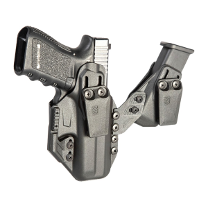 BLACKHAWK! Stache Premium Kit IWB Holster Ambidextrous Glock 43, 43X, Springfield Hellcat, Taurus GX4 Polymer Black