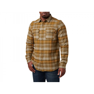 5.11 Men's Lester Flannel Shirt Field Green Plaid Large