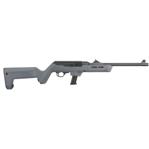 Ruger PC Carbine Magpul Backpacker Semi Automatic Rifle 9mm Luger 16.12" Fluted Matte Threaded Barrel Black Frame Gray Pistol Grip