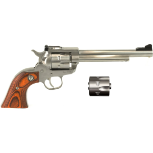 Ruger Single-Six Convertible 22 Long Rifle Revolver 6.5" Stainless Barrel 6 Round Wood Grip