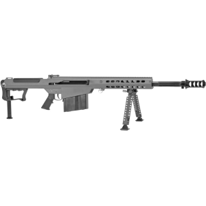 Barrett M107A1 Semi Automatic Rifle 50 BMG 20" Fluted Black Threaded Barrel Gray Frame Gray Pistol Grip