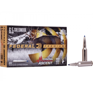 eral Premium Terminal Ascent 6.5 Creedmoor 130 Grain Bonded Polymer Tip Box Of 20 Ammo