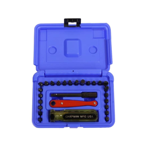 Chapman Model 7341 24-Piece Screwdriver Set with Standard, Bristol and 6 Spline Bits - Chapman
