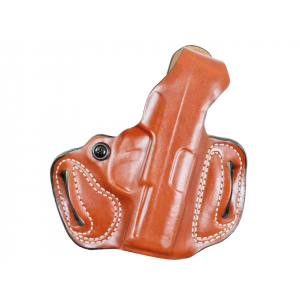 DeSantis Gunhide Thumb Break Mini Slide OWB Holster Right Hand Glock 43X MOS, 48 MOS Leather Tan - Desantis Gunhide