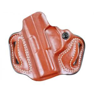 DeSantis Gunhide Mini Slide OWB Holster Right Hand Glock 43X MOS, 48 MOS Leather Tan - Desantis Gunhide